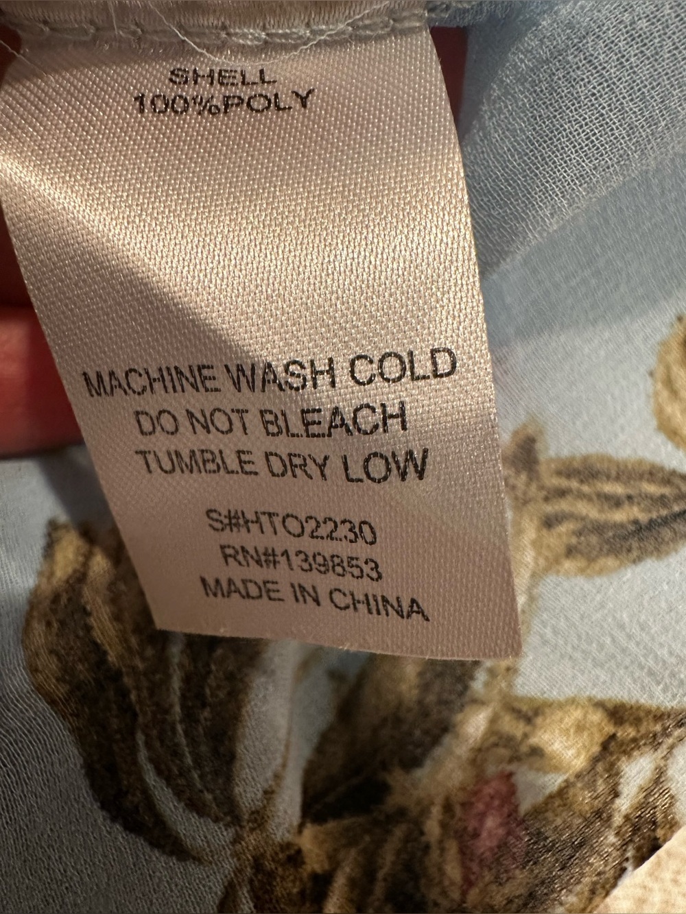 Bleuh Ciel Light Blue Floral Kimono - Picture 6 of 6
